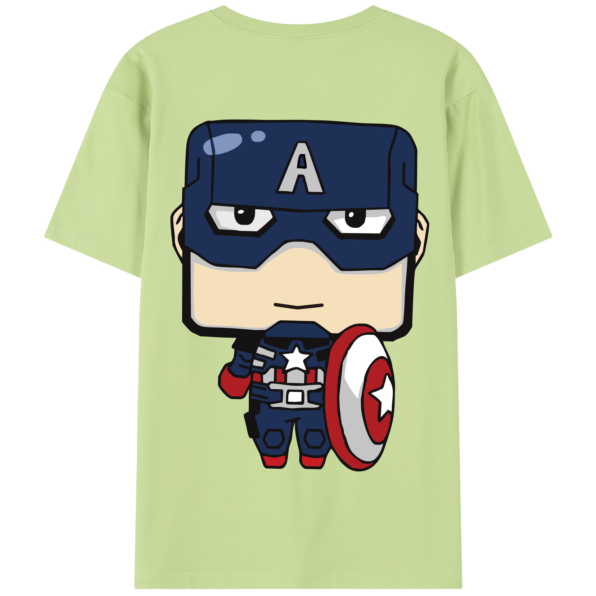 （画像用） アベンジャーズ The Avengers 綿100％半袖Tシャツ（背面プリント）